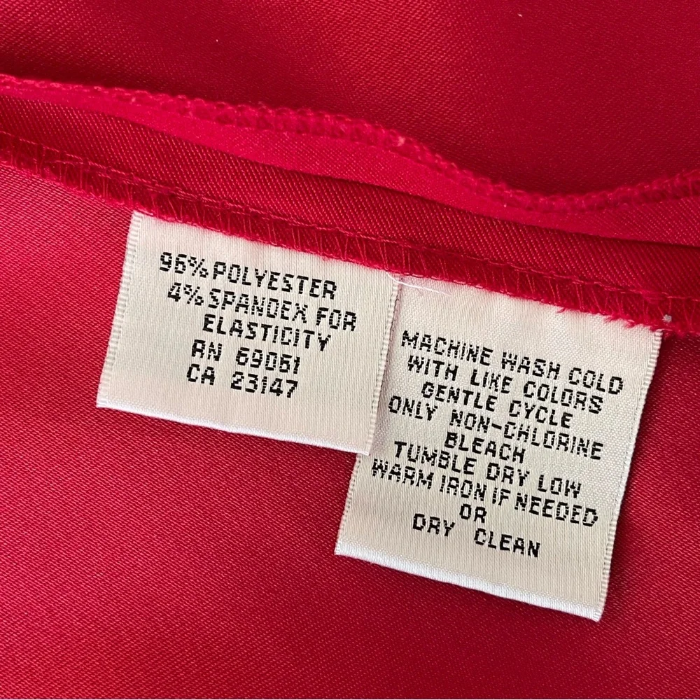 Talbots Red Stretch Long Sleeve Faux Suede Button up Shacket Top SzL